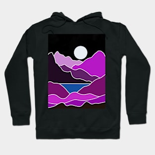 Moonlight Landscape Hoodie